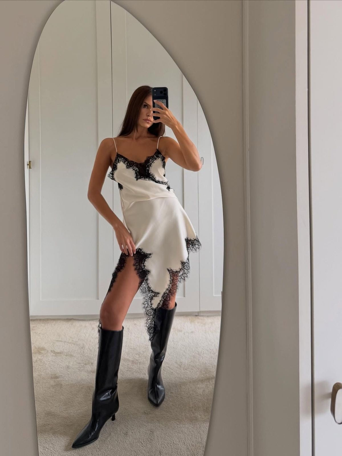 Vestido Estilo Lingerie Renda